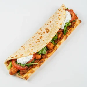Lahmacun mit Hähnchenfleisch