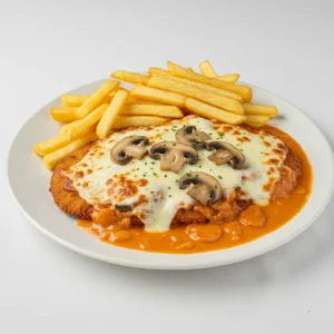 Pilz-Käse Schnitzel